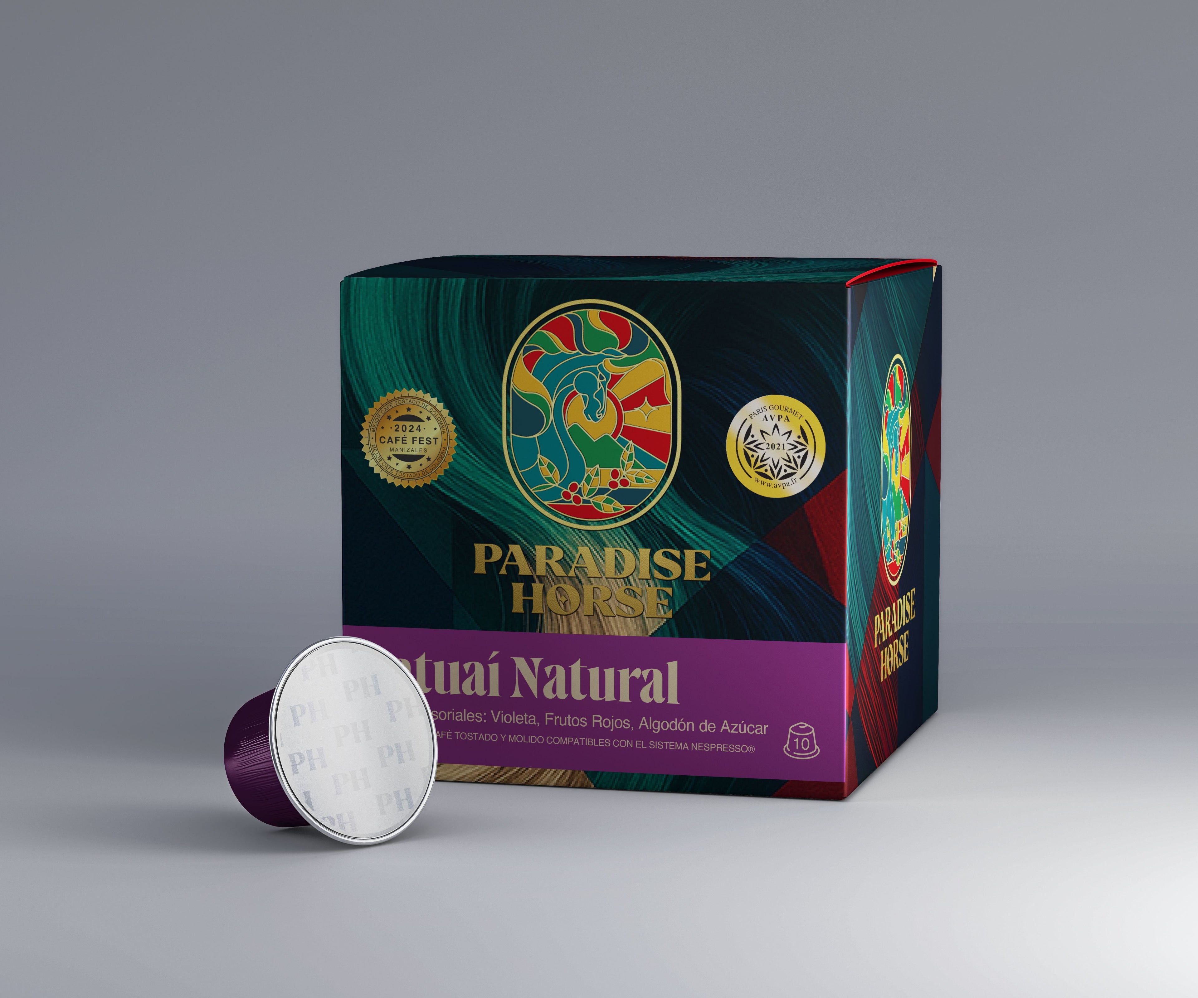 Paradise Horse – Catuai Natural | Cápsulas compatibles con Nespresso® Original