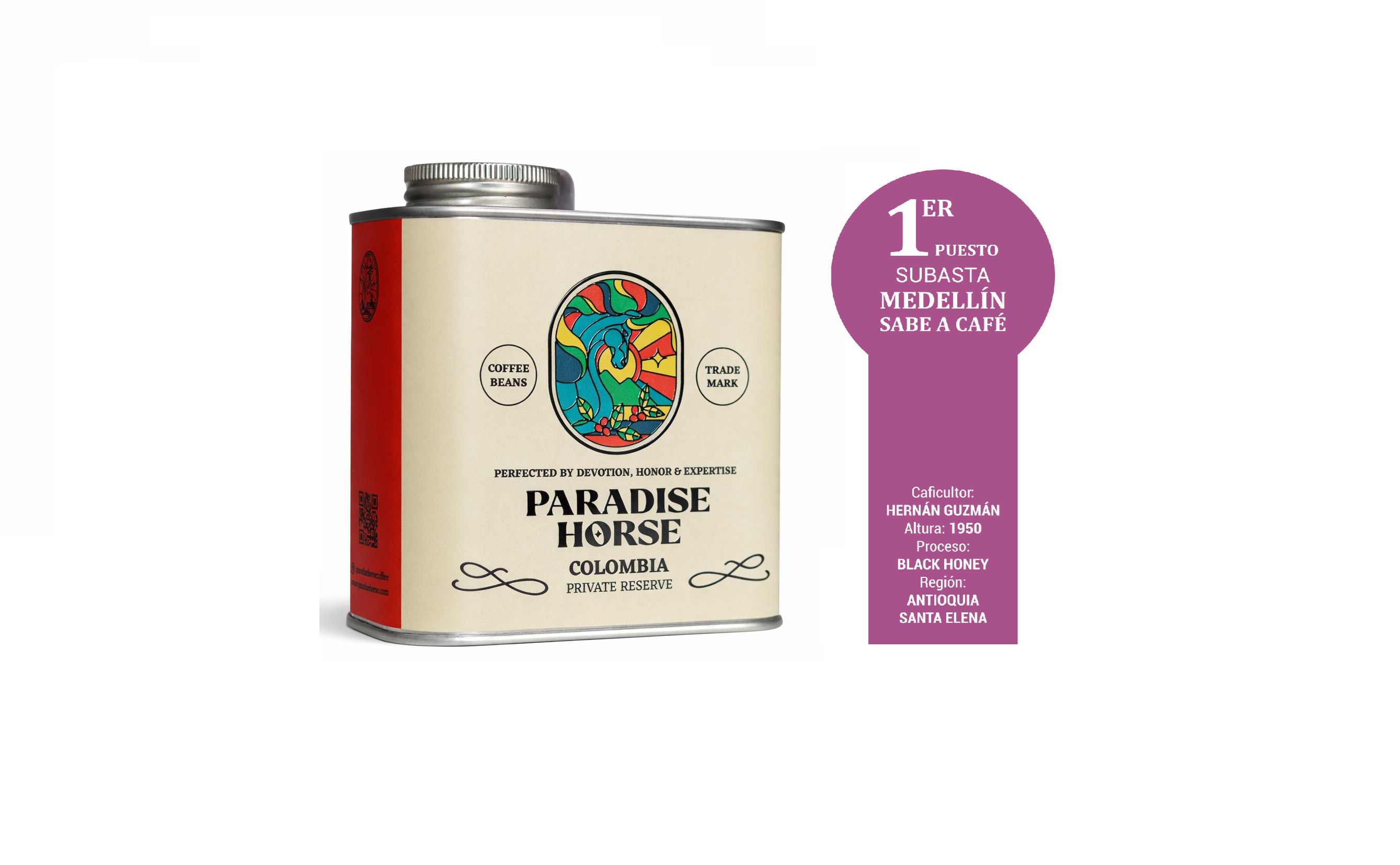 Paradise Horse – Blend Black Honey Campeon Subasta Medellin Sabe a Cafe| Edición Especial Unidades Limitadas